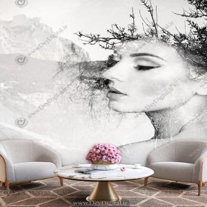 پوستر دیواری رخ زن