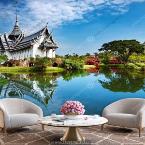 پوستر سه بعدی ساحل زیبای دریا