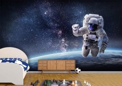 پوستر دیواری سه بعدی نوجوان پسرانه طرح فضانورد