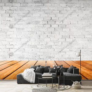 پوستر دیواری سه بعدی طرح آجری