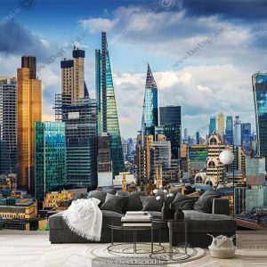 پوستر دیواری سه بعدی طرح ساختمان