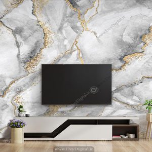 پوستر دیواری طرح سنگ مناسب برای پشت تی وی