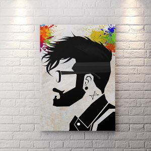 تابلو دیواری دکوراتیو برای آرایشگاه مردانه