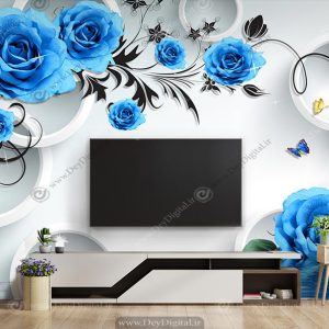 کاغذ دیواری پشت تلویزیون لاکچری BA-4854