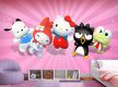 پوستر دیواری دخترانه فانتزی Hello Kitty
