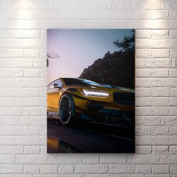 تابلو گیمینگ بازی need for speed طرح ماشین پولستار زرد