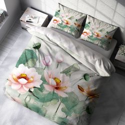 روتختی دونفره طرح نقاشی نیلوفر آبی