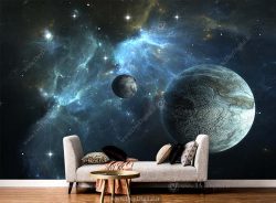 پوستر دیواری کهکشان و سیاره‌ها