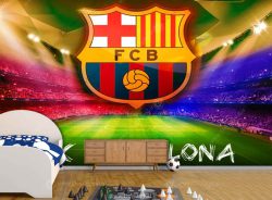 پوستر دیواری پسرانه طرح فوتبالی بارسلونا