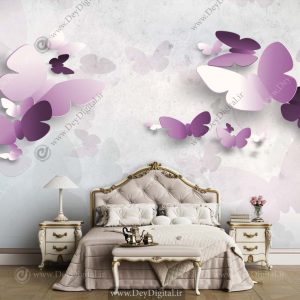 پوستر دیواری سه بعدی پروانه BA-5162