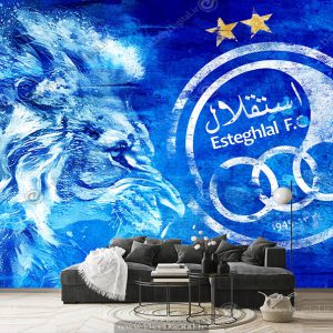پوستر دیواری فوتبالی طرح تیم استقلال با طراحی لاکچری