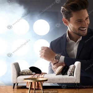 پوستر دیواری برای بوتیک مردانه طرح مدلینگ کت شلواری