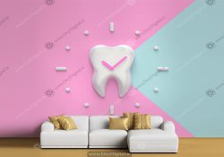 پوستر دیواری سه بعدی دندانپزشکی