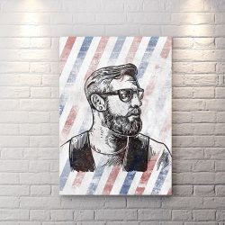 تابلو شاسی آرایشگاه مردانه