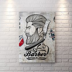 تابلو آرایشگاه مردانه لوکس