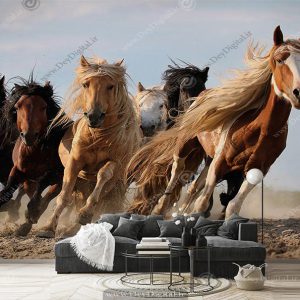 پوستر سه بعدی اسب