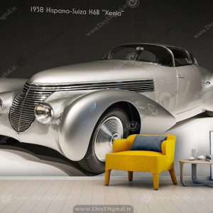 پوستر دیواری طرح ماشین آنتیک هیسپانو سویز