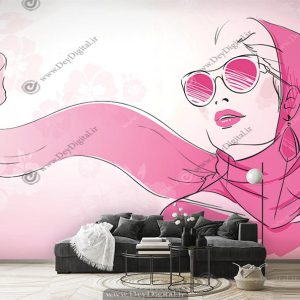 پوستر دیواری روسری فروشی