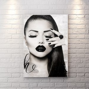 تابلو شاسی طرح چهره برای آرایشگاه زنانه