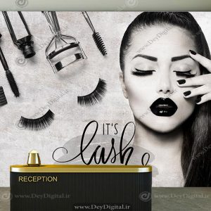 پوستر دیواری آرایشگاه زنانه با طرح مدل خانوم
