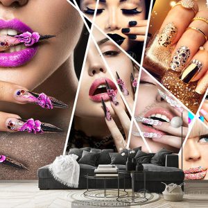 پوستر دیواری سالن زیبایی طرح مدل ناخن
