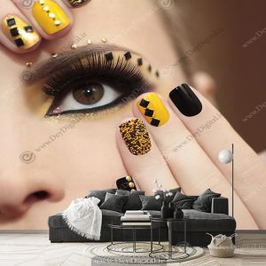پوستر دیواری سالن زیبایی طرح مدل سایه چشم