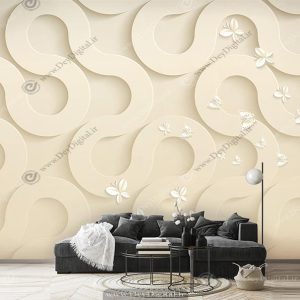 پوستر دیواری طرح هندسی مارپیچ