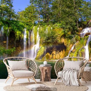 پوستر دیواری طرح دریاچه و فضای سبز