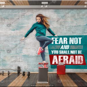 برچسب کاغذ دیواری سه بعدی ورزشکار