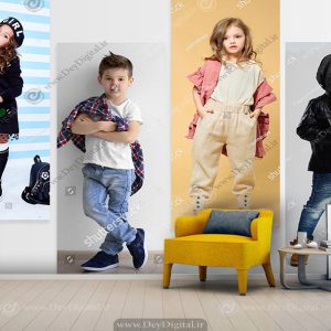 پوستر دیواری بوتیک کودک تصویر مدل کودک