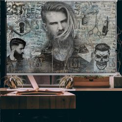 پرده شید برای راایشگاه مردانه