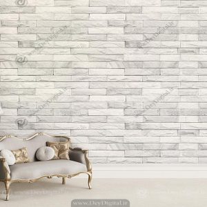 پوستر دیواری طرح آجر رنگ روشن