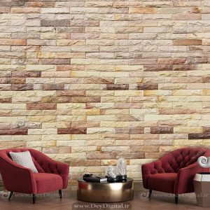 پوستر دیواری طرح آجرنما آمریکایی