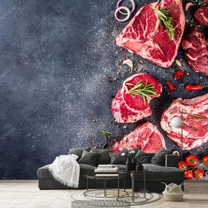 کاغذ دیواری سه بعدی برای هایپر گوشت