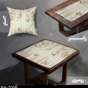 رانر و رومیزی طلایی کد BA-7056