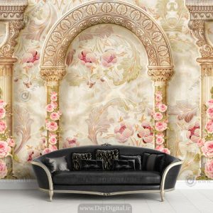 پوستر دیواری کلاسیک سه بعدی BA-7066