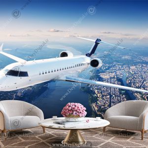 پوستر دیواری طرح هواپیما سه بعدی