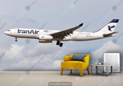 پوستر دیواری تصویر هواپیمای مسافربری ایران ایر