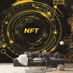 پوستر دیواری nft برای آموزشگاه ارز دیجیتال
