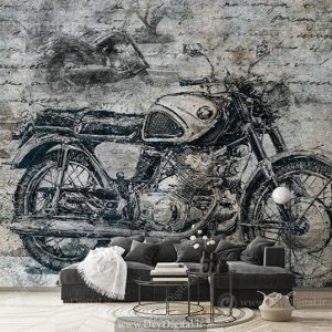 پوستر دیواری موتور سیکلت سی جی برای اتاق پسر