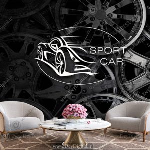 پوستر سه بعدی طرح برای اسپرت ماشین