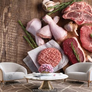 پوستر دیواری برای قصابی
