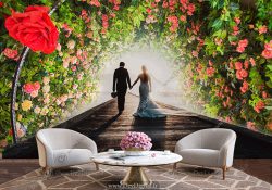 کاغذ دیواری برای تالار عروسی
