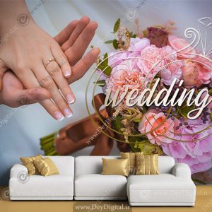پوستر دیواری طرح مناسب برای تالار عقد و عروسی