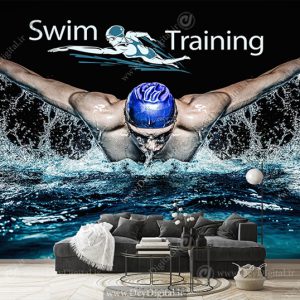 پوستر دیواری شنا در استخر