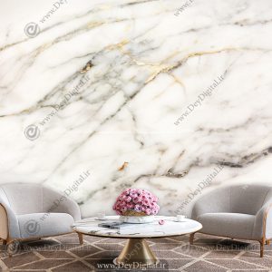 پوستر دیواری طرح سنگ سفید