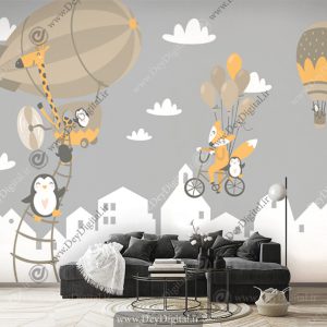 پوستر اتاق کودک طرح عروسکی روباه