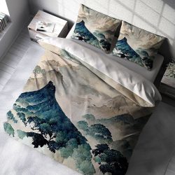 روتختی دونفره طرح نقاشی فانتزی از تپه و جنگل