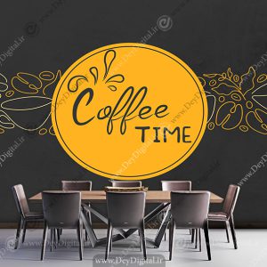 کاغذ دیواری سه بعدی ساده برای کافه