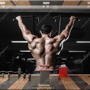 کاغذ دیواری رنگ تیره برای باشگاه BA-7530